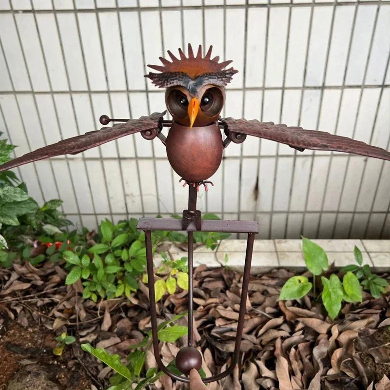Arte para jardín-Decoración de patio con pájaros