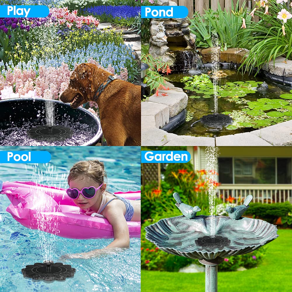 Fuente de agua con forma de flor para estanques y piscinas