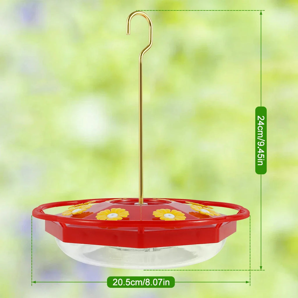 Comedero para colibríes con forma de flor