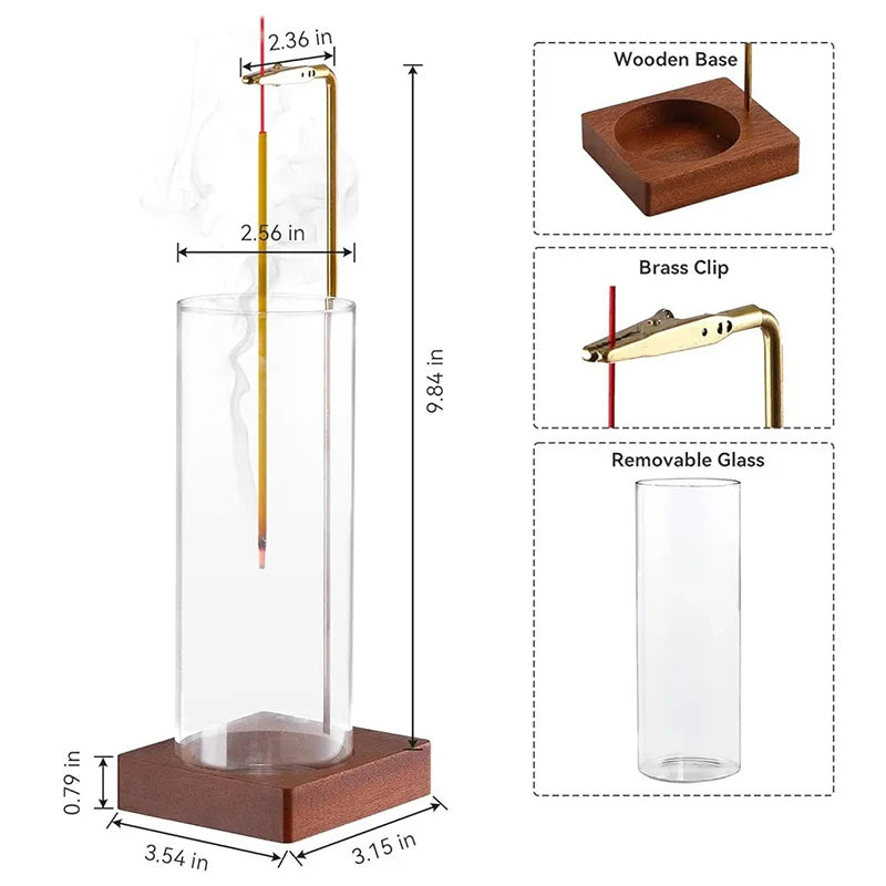 Mess-Free Glass Incense Holder