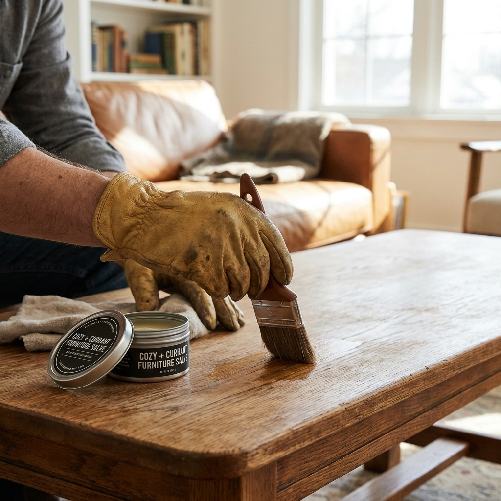Furniture Salve And Brush lifestyle