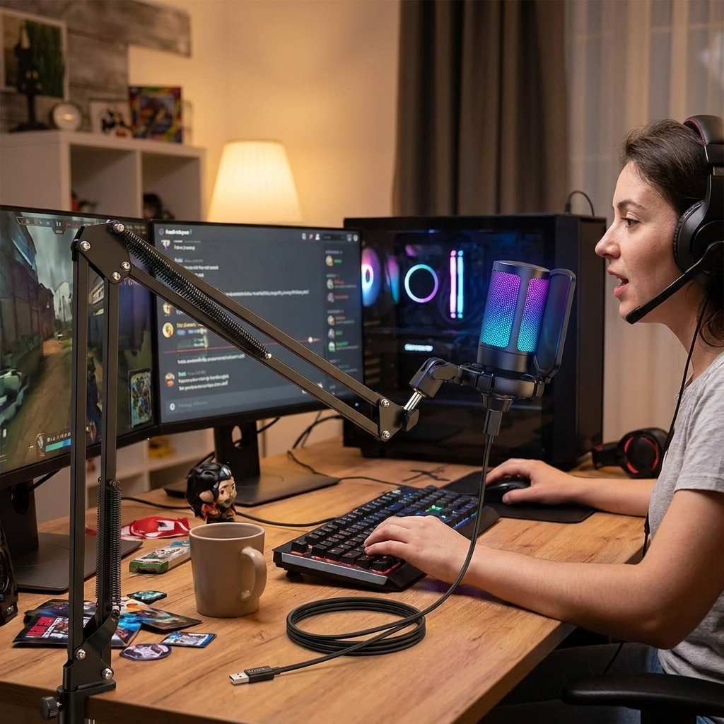 Gaming PC Microphone lifestyle