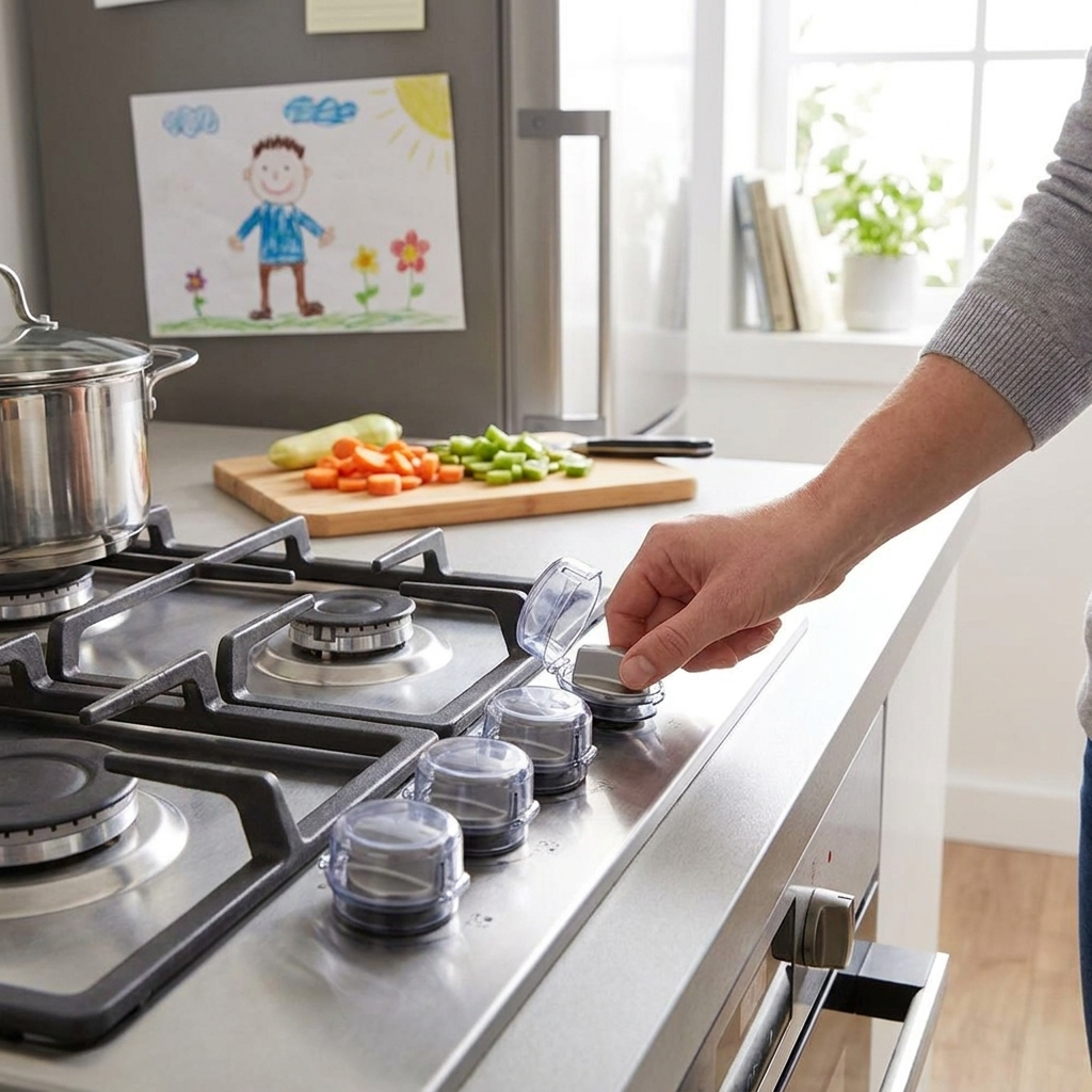 Gas Stove Knob Protector Set lifestyle