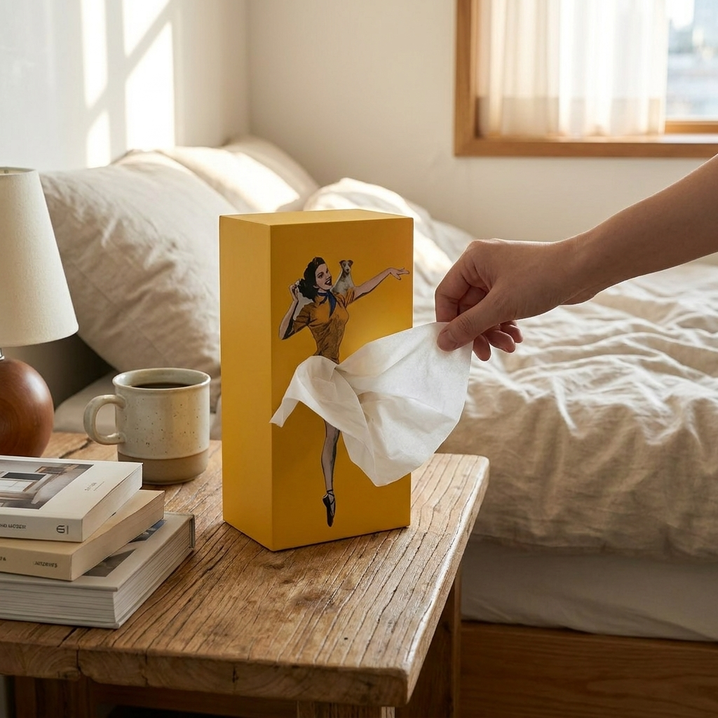 Flying Skirt Tissue Box lifestyle