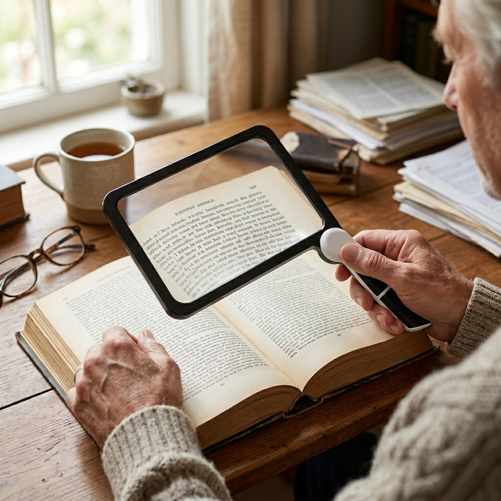 Foldable LED Magnifying Glass lifestyle