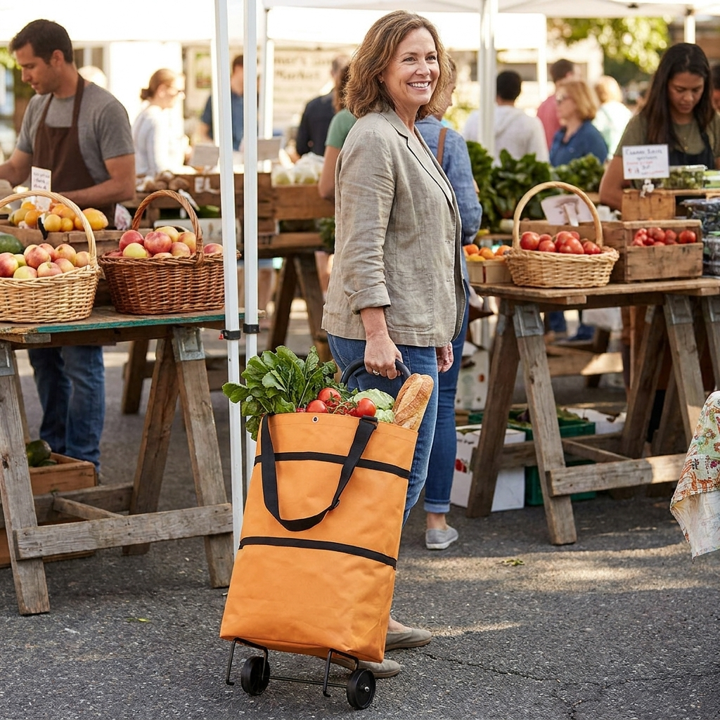 Foldable Shopping Cart lifestyle