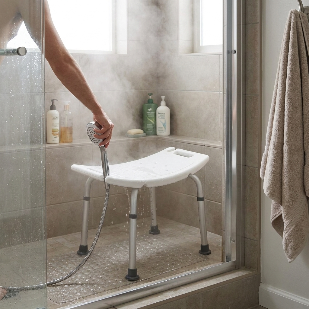 Foldable Shower Stool lifestyle