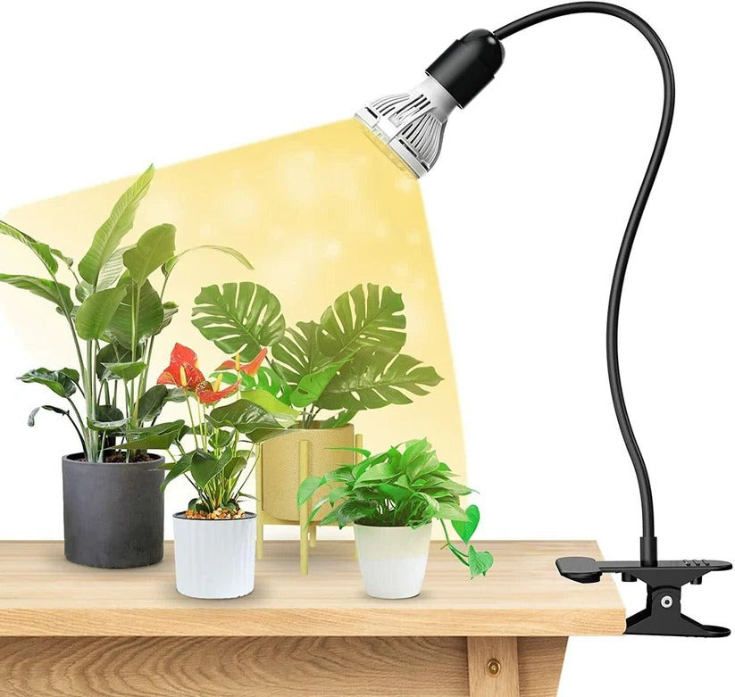 Lámpara de cultivo LED de cuello de cisne de espectro completo para plantas de interior con invernadero