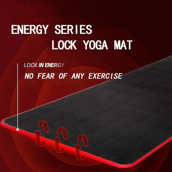 Fitness Mat Men's High Density Exercise Yoga Non-Slip Mat
