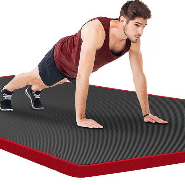 Fitness Mat Men's High Density Exercise Yoga Non-Slip Mat